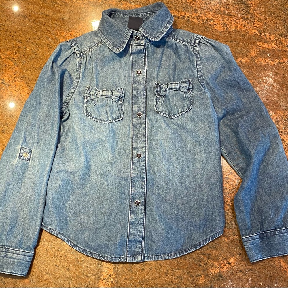 3 for $ 30 GAP Kids Blue Button Down Shirt